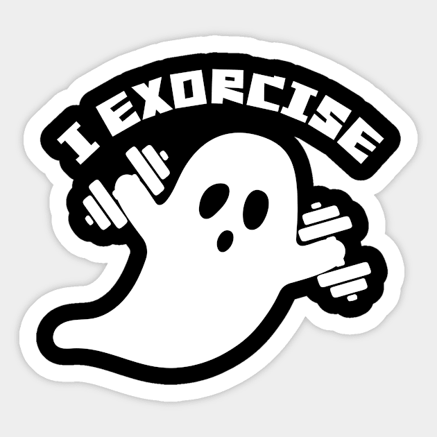 I Exorcise Ghost Halloween Sticker by The WYLD Tribe